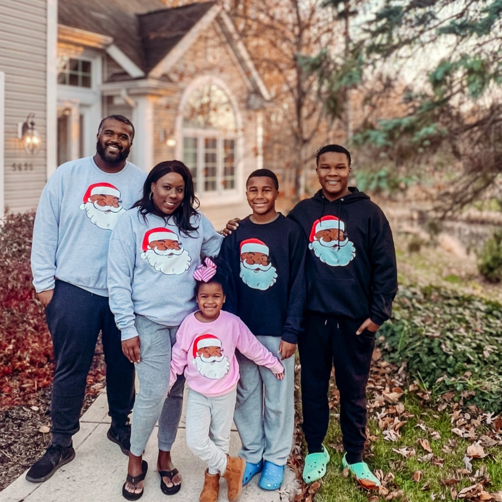 Festive Family Fun: Matching Jolly Santa Sweatshirts from Kaan's Designs