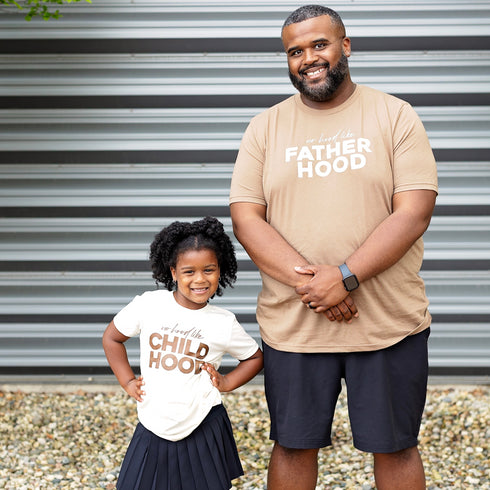 Matching Shirts- No Hood like Fatherhood/ Motherhood/ChildHood  (Multiple Colors)