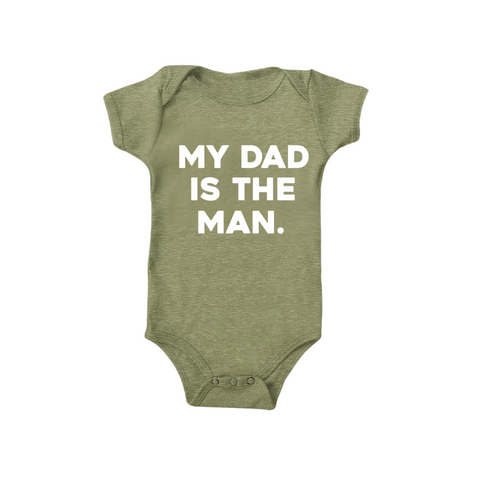Matching Set - The Man/My Dad Is The Man - Olive (2 Set Shirts)