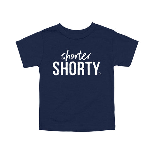 Dad, Mom, Shorty Matching T-shirt Set - Navy