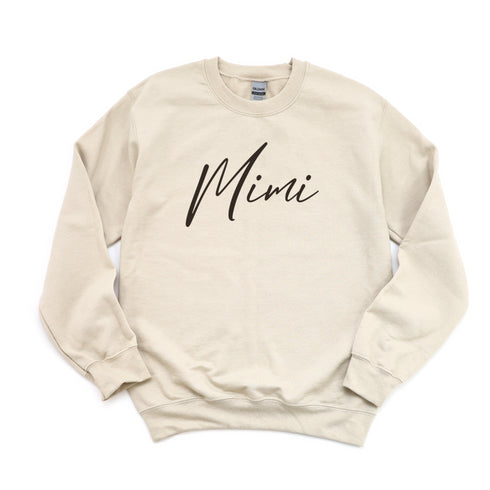 Mimi  Script Collegiate Sweatshirt (Multiple Colors)