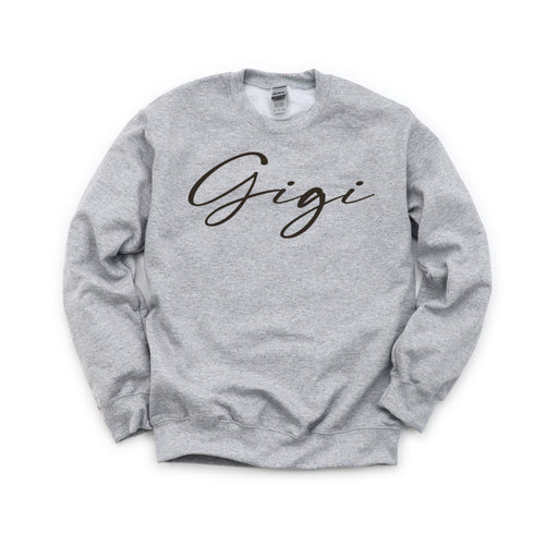 GiGi Script Collegiate Sweatshirt (Multiple Colors)
