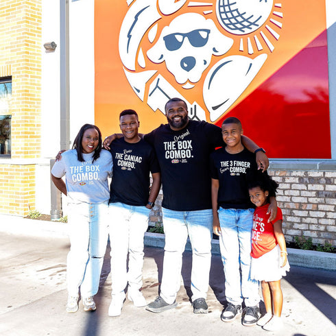 Mic Drop Cane's Sauce Shirt- Raising Canes X Kaans Designs Collaboration