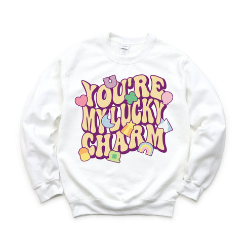 You're my lucky charm  Adult and child Sweatshirt Option (Multiple Colors)