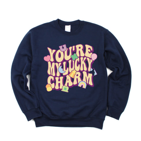 You're my lucky charm  Adult and child Sweatshirt Option (Multiple Colors)