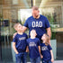 Dad, Mom, Shorty Matching T-shirt Set - Navy