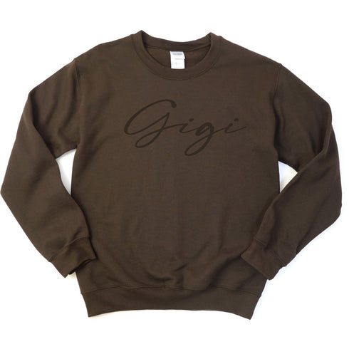 GiGi Script Collegiate Sweatshirt (Multiple Colors)