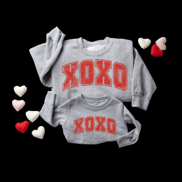 XOXO  Adult and child Sweatshirt Option (Multiple Colors)