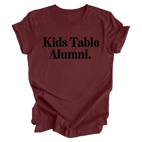 Thanksgiving Family Matching - Kids Table Alumni  Kids and Adults ( Multiple Options and Colors)