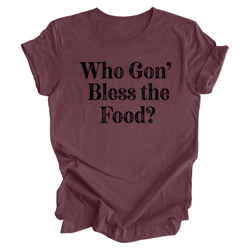 Thanksgiving Family Matching - Who gon' bless the food? Kids and Adults ( Multiple Options and Colors)