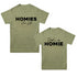 Dad Matching- Homies for life/ Dad is my Homie  POCKET DESIGN Matching (Set of Two) (Black)