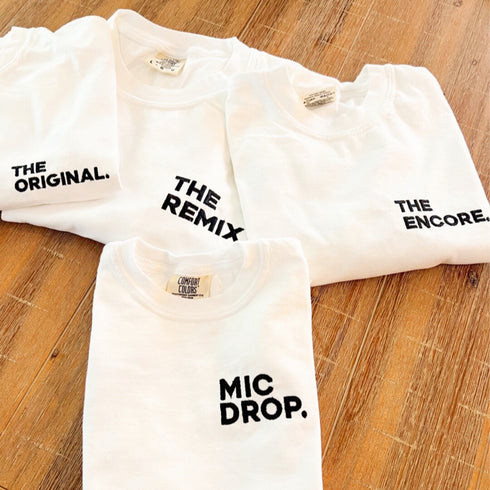 Embroidery Shirts - The Original The Remix The Encore® Family Matching Set (Comfort Colors)
