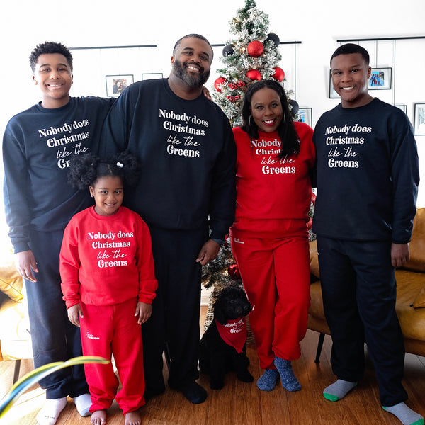 Nobody Does Christmas Like My Family Matching Set - Sweatshirt and Pants (Customize Option available)