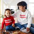 Christmas Mama Claus, Daddy Claus, and Spoiled Reindeer Family Sweatshirt set