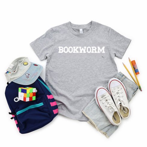 Back to School- "Bookworm" Kids Multiple Color T-shirt