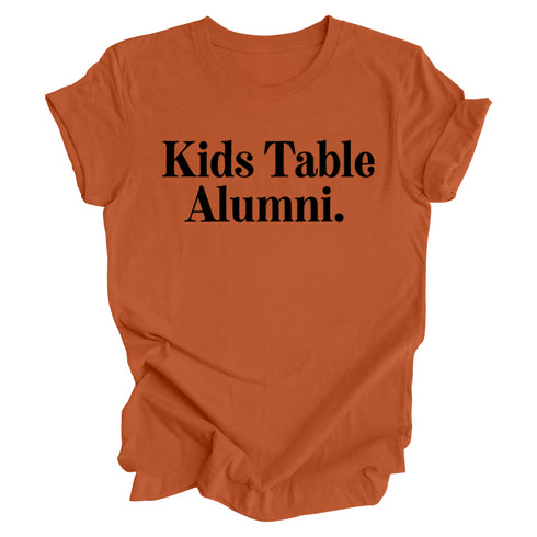Thanksgiving Family Matching - Kids Table Alumni  Kids and Adults ( Multiple Options and Colors)