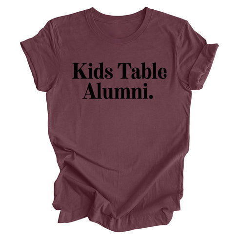 Thanksgiving Family Matching - Kids Table Alumni  Kids and Adults ( Multiple Options and Colors)