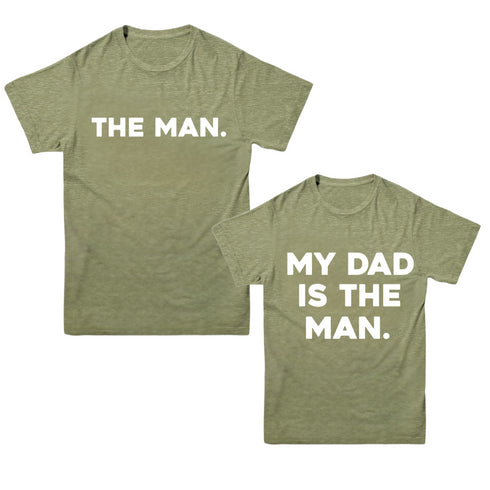 Dad and Kids - The Man/My Dad Is The Man - Multiple Colors
