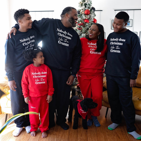 Nobody Does Christmas Like My Family Matching Set - Sweatshirt and Pants (Customize Option available)