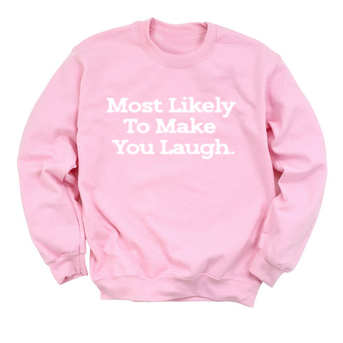 Back to School- "Most Likely to Make You Laugh" Kids Multiple Color Sweatshirt