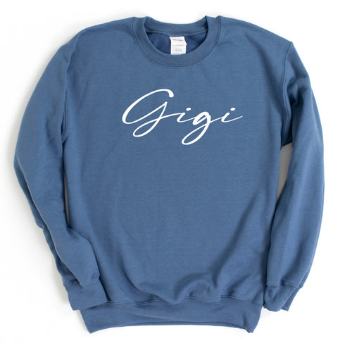 GiGi Script Collegiate Sweatshirt (Multiple Colors)