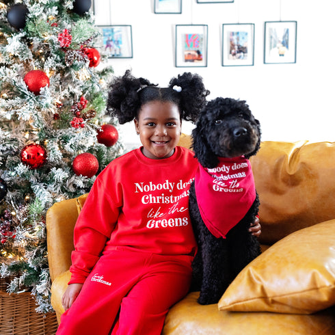 Nobody Does Christmas Like My Family Matching Set - Sweatshirt and Pants (Customize Option available)