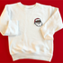 Jolly Santa Embroidered Christmas Sweatshirt - Pocket Style (Adult and Youth)