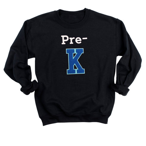 Custom Pre-K  Chenille Patch and Print Sweatshirt