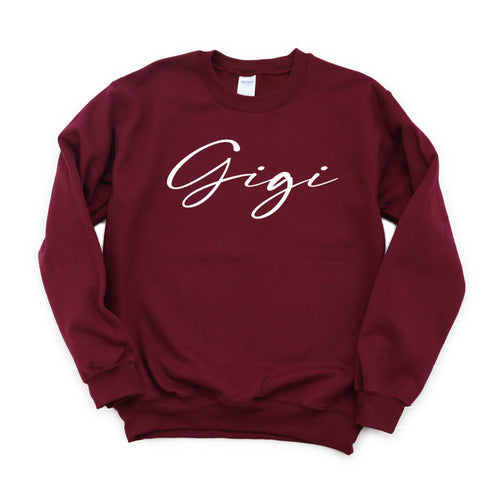 GiGi Script Collegiate Sweatshirt (Multiple Colors)