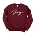 GiGi Script Collegiate Sweatshirt (Multiple Colors)