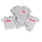 Matching Mom and Child Shirts - Ma, Bae, and Newbae (Heather Grey)