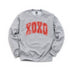 XOXO  Adult and child Sweatshirt Option (Multiple Colors)