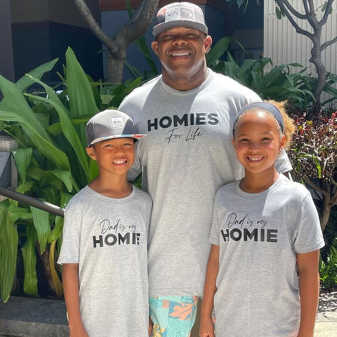 Matching Father and Child Set - Homies for Life ( Multiple Colors)