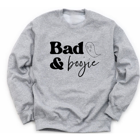 Adult Halloween Bad and Boogie Sweatshirt- Multiple Options