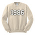 Adult Customizable Number Sweatshirts ( multiple colors and print options)
