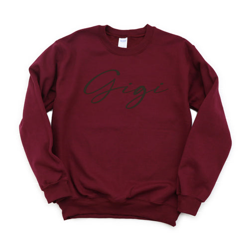 GiGi Script Collegiate Sweatshirt (Multiple Colors)