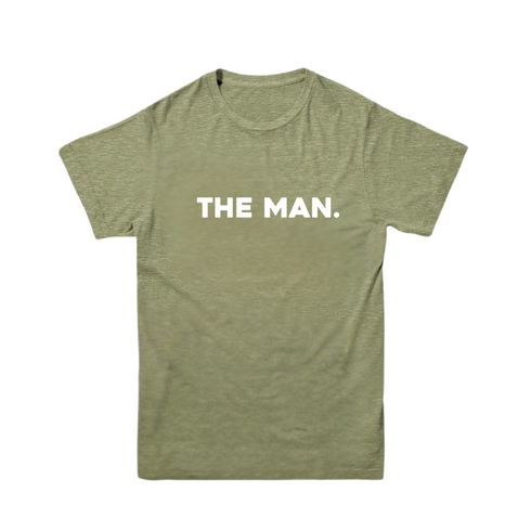 Matching Set - The Man/My Dad Is The Man - Olive (2 Set Shirts)