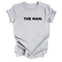Dad Shirt Set - The Man/My Dad Is The Man - Heather Grey (2 Set Shirts)