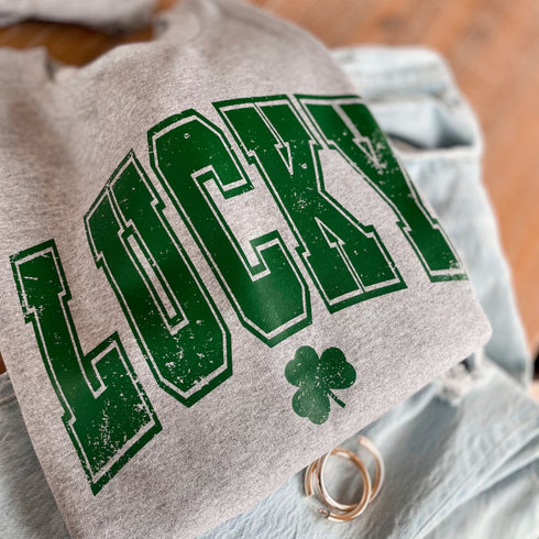 Lucky Adult and child Sweatshirt Option (Multiple Colors)
