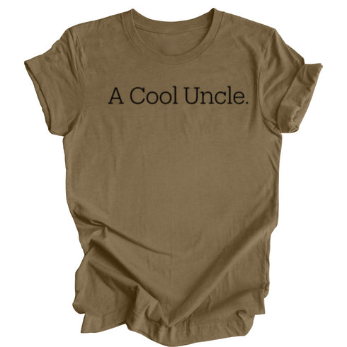 Adult- A Cool Uncle T-shirt (Multiple Colors)