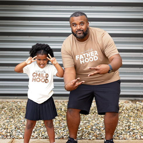Matching Shirts- No Hood like Fatherhood/ Motherhood/ChildHood  (Multiple Colors)