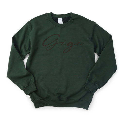 GiGi Script Collegiate Sweatshirt (Multiple Colors)