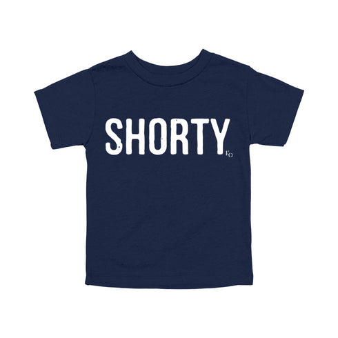 Dad, Mom, Shorty Matching T-shirt Set - Navy