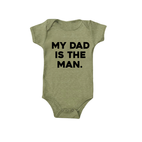 Matching Set - The Man/My Dad Is The Man - Olive (2 Set Shirts)