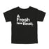 Black Graphic Shirt A Fresh New Beat with white ink short sleeve
