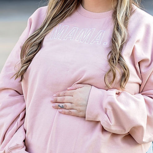 PERSONALIZE - Embroidered Sweatshirt, Gift for Mom - (Multiple Colors) ENTER YOUR CUSTOM NAME