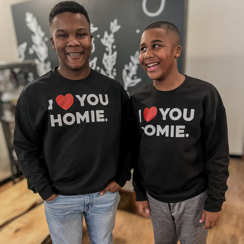 Brothers Matching in Valentines Day Shirts
