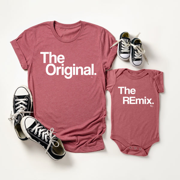 Mommy and Me, Girl Mom Matching - The Original The Remix® (Mauve) Set of 2