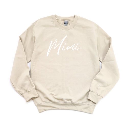 Mimi  Script Collegiate Sweatshirt (Multiple Colors)
