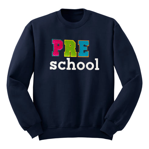 Custom Pre- School Mini Chenille Patch Sweatshirt
